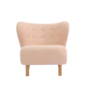 Boucle fabric Little Sherpa Petra Chair Reproduction