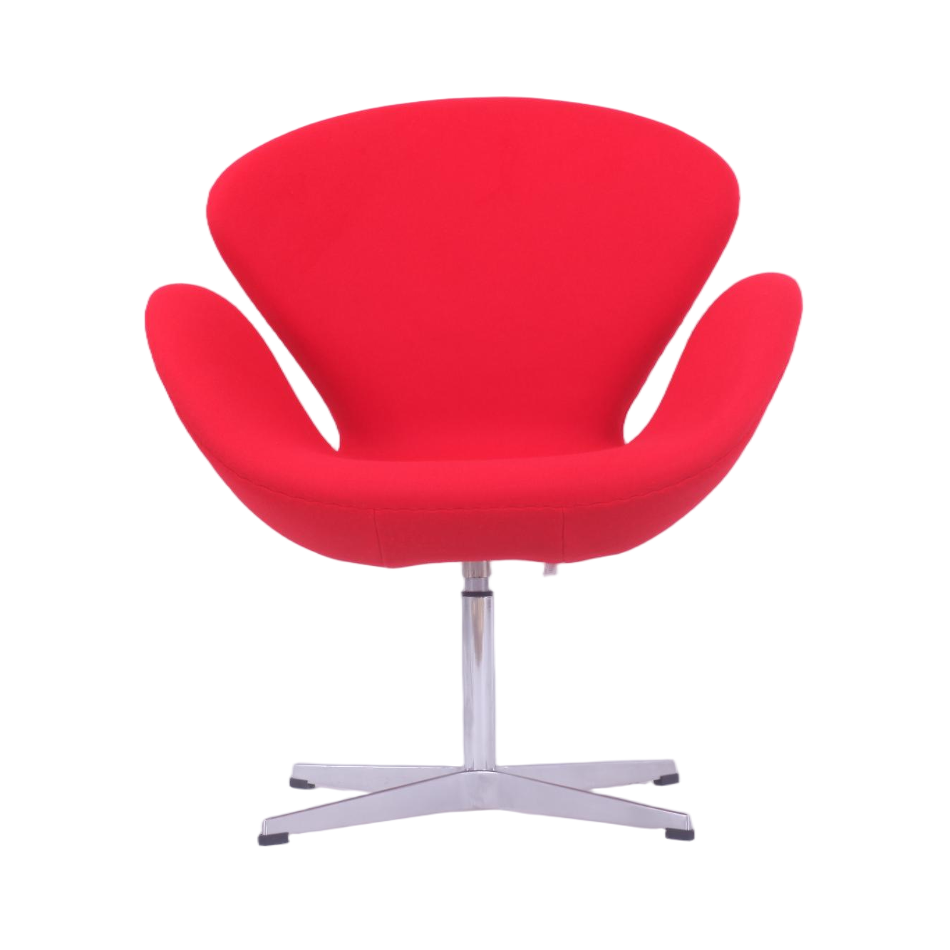 Fabric Swan Chair Red