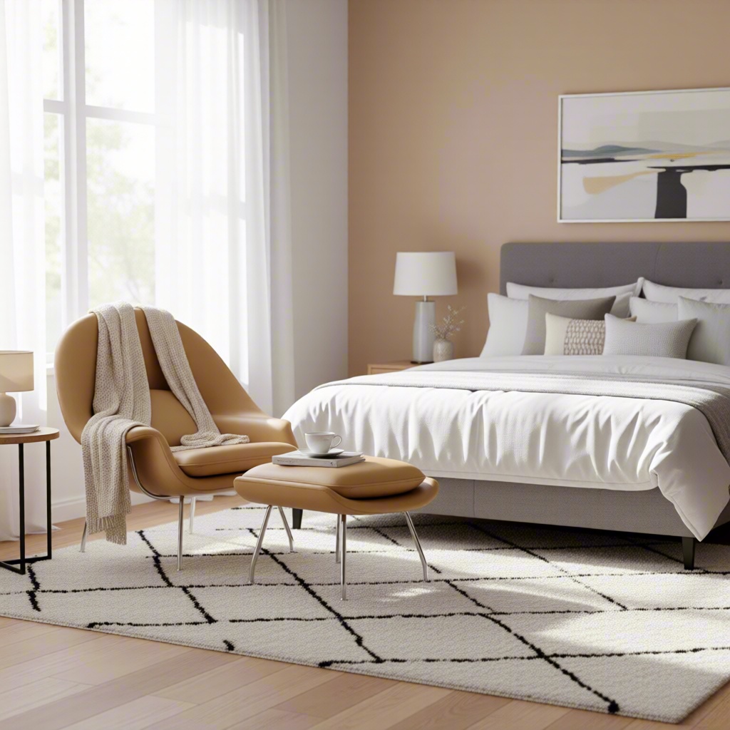 Leather Womb Chair & Ottoman