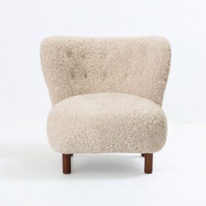 Little Sherpa Petra Chair Light Brown Real Sheepksin
