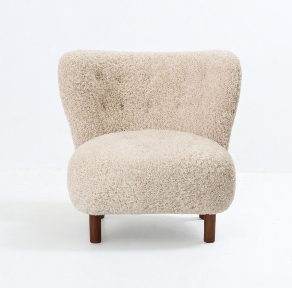 Little Sherpa Petra Chair Light Brown Real Sheepksin