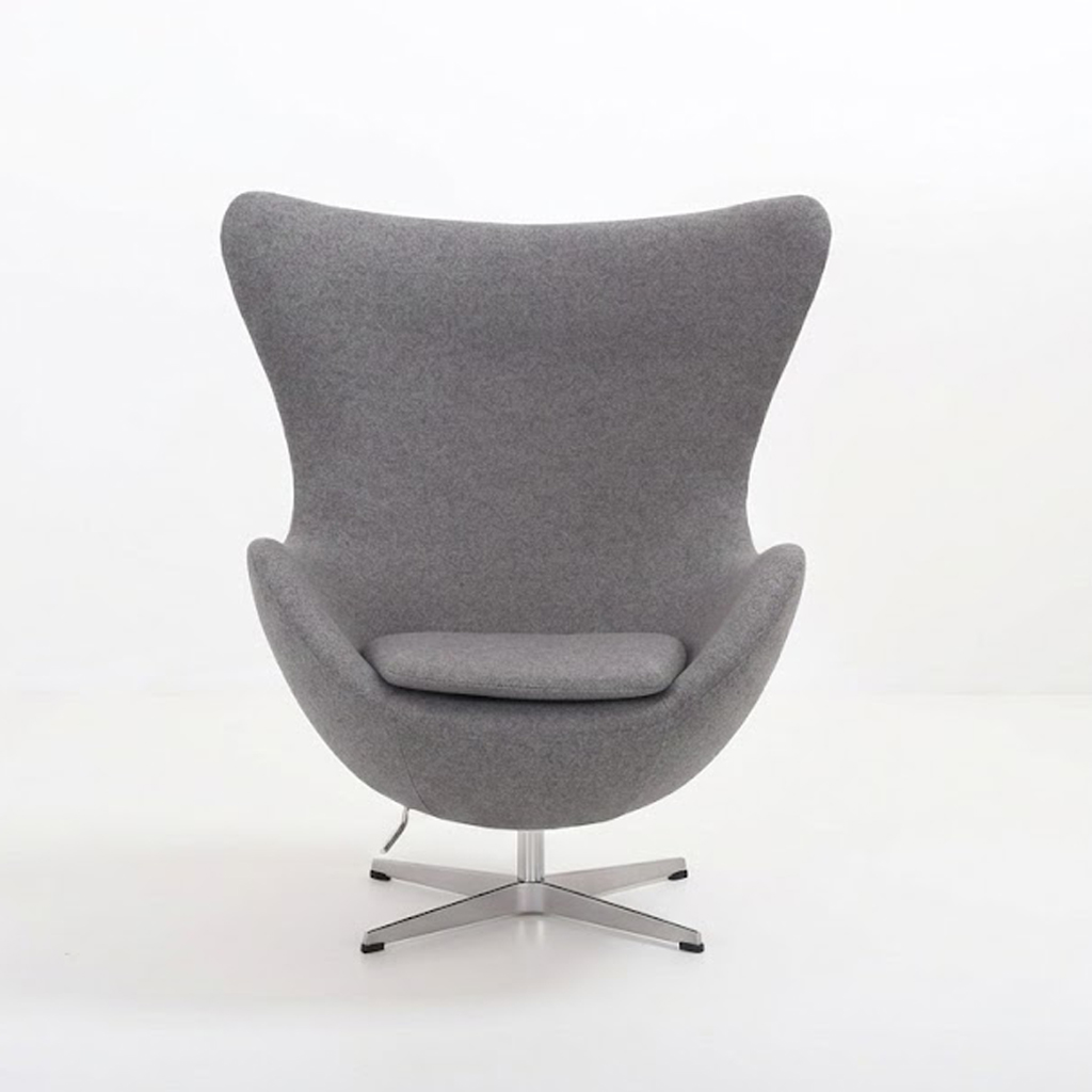 Fabric Egg Chair Grey