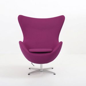 Fabric Egg Chair Purple