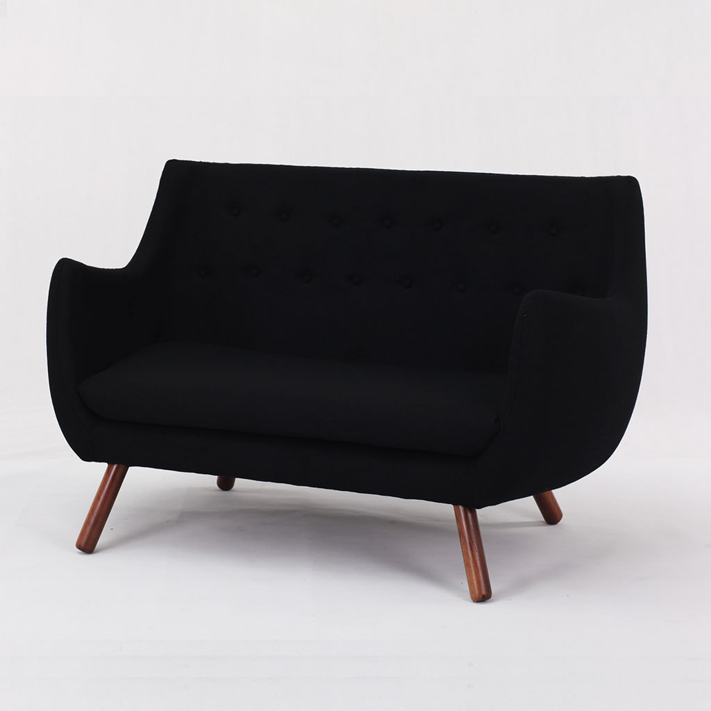 Poet Sofas Black Wool
