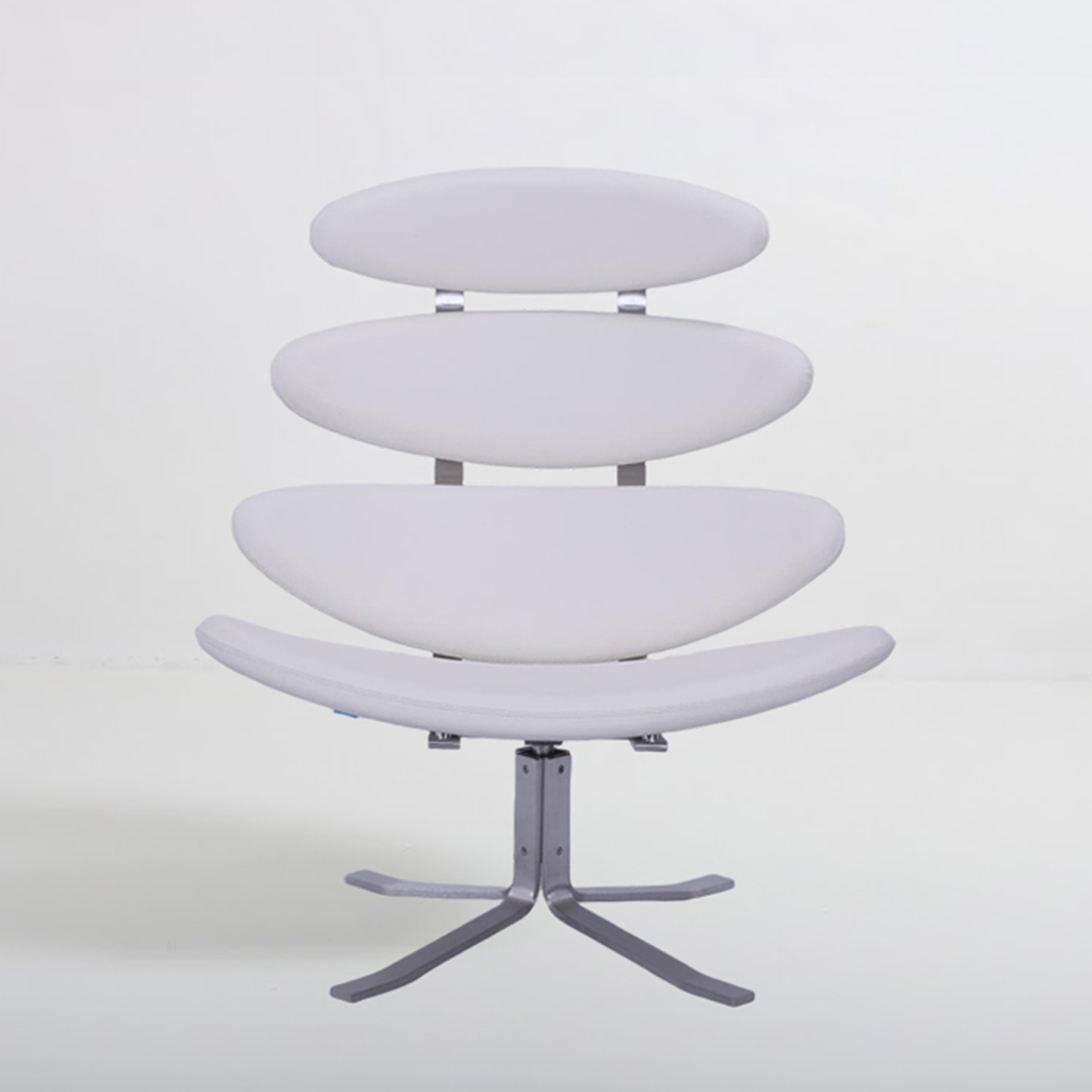 Corona Chair White Premium Leather