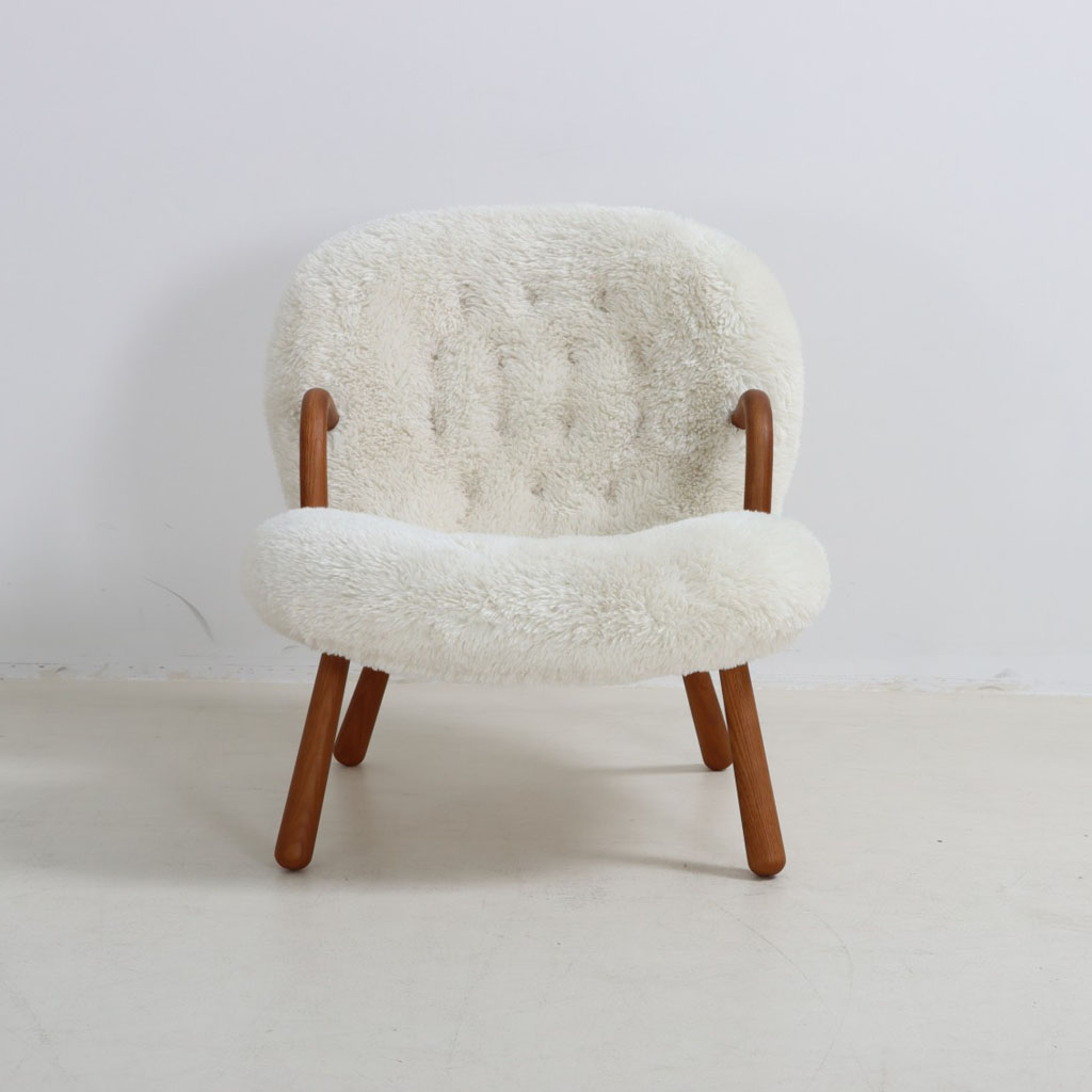 Arctander Clam Chair Long Hair Sherpa