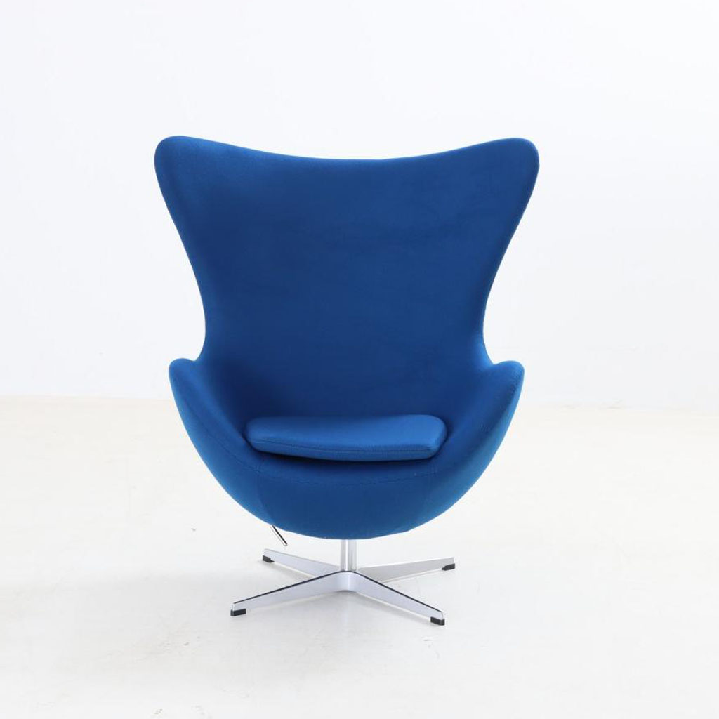 Egg Chair Azure Blue Wool