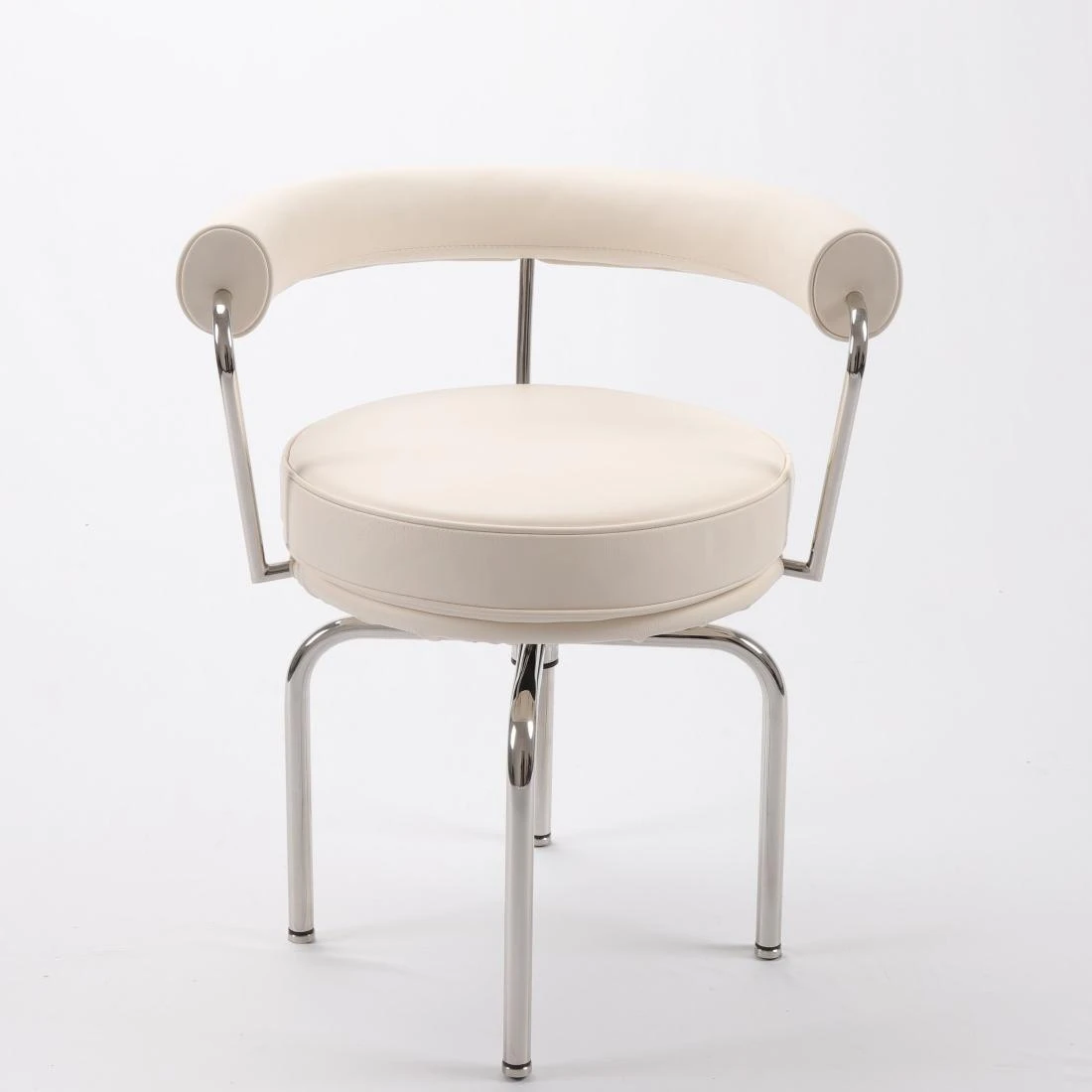 LC7 Chair White Premium Leather