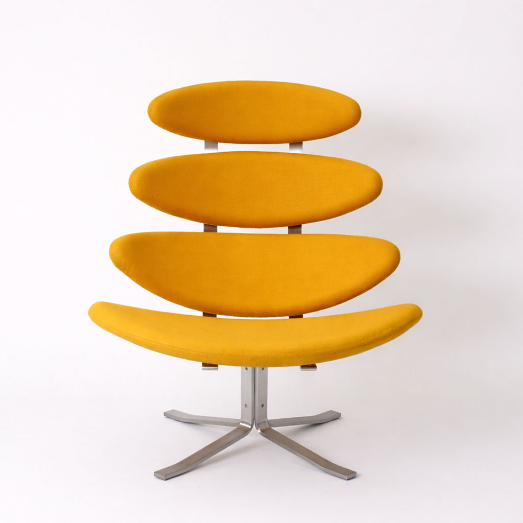 Corona Chair Yellow Wool