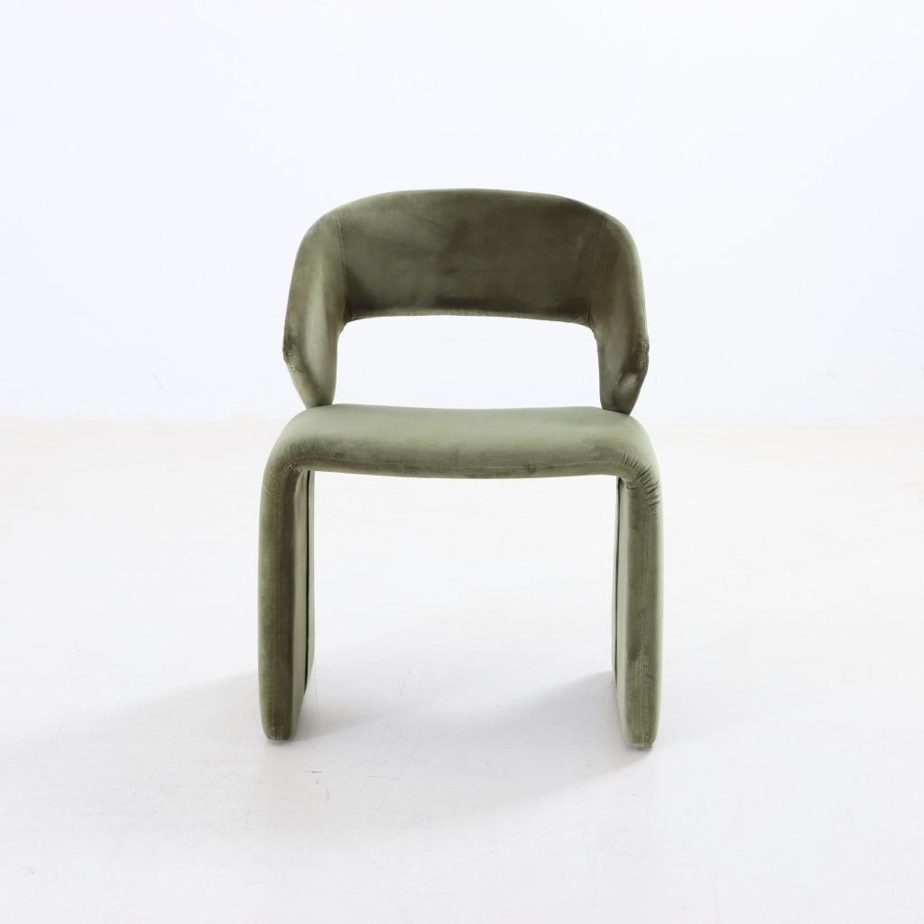 Suit Chair Green Cotton Velvet