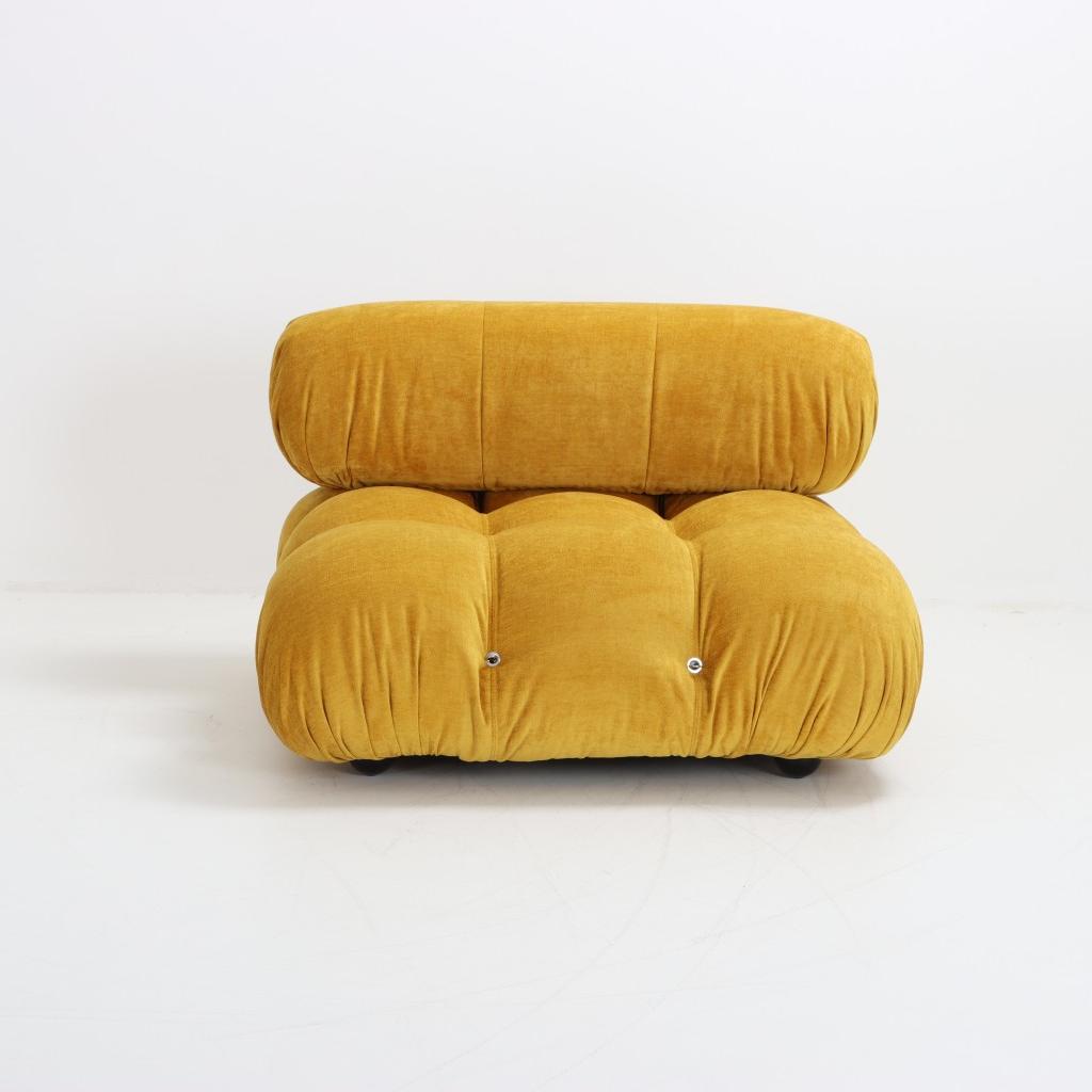 Mario Belini Sofa Middle Seat Module Golden Yellow Chenille