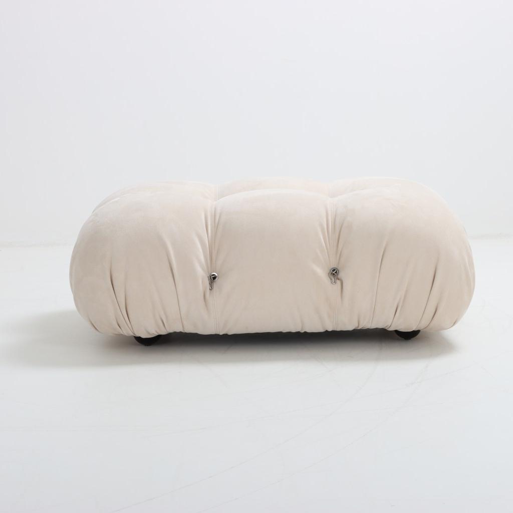 Mario Belini Sofa Ottoman Beige Classic Suede