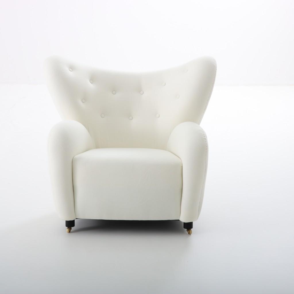The Tired Man Chair White Wool