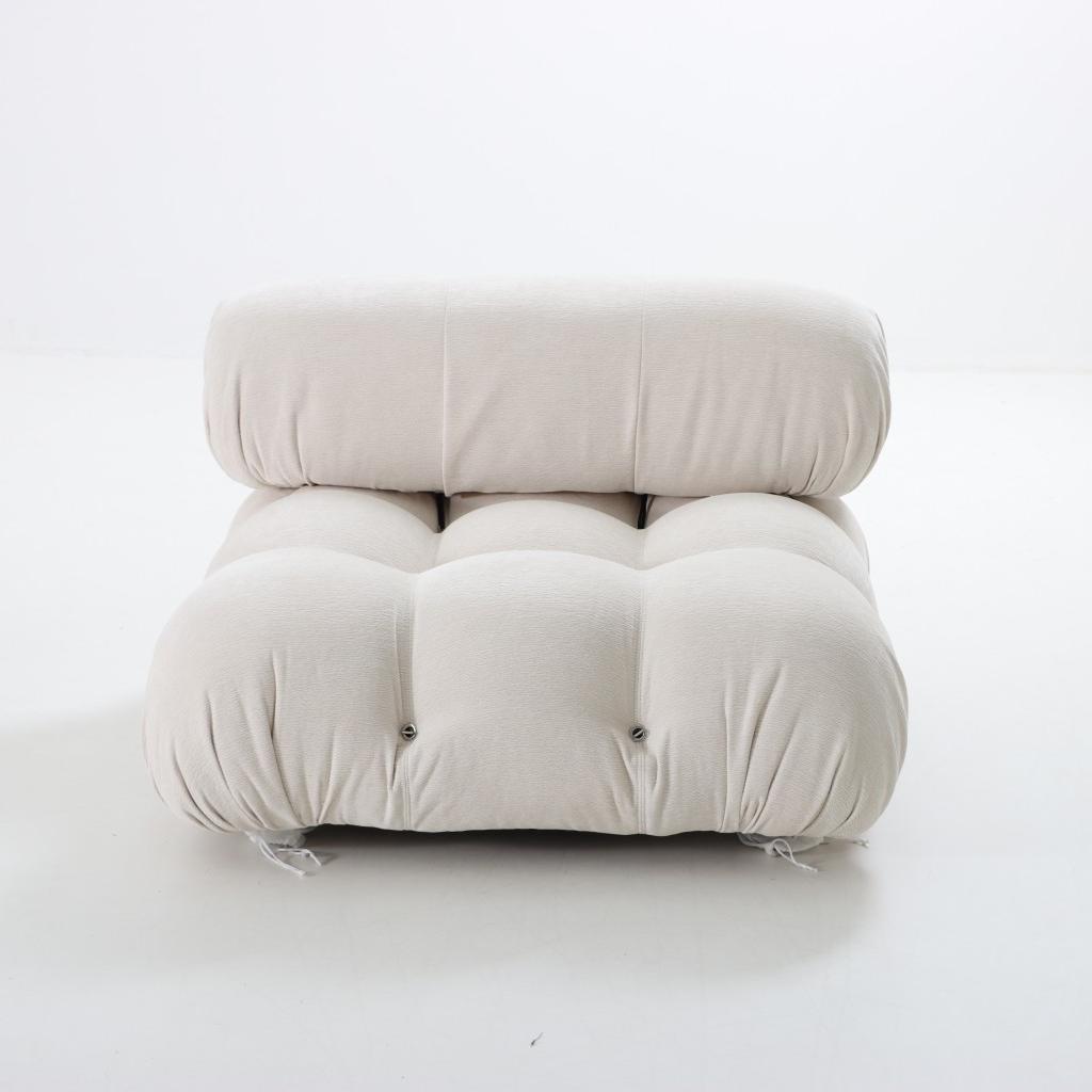 Mario Belini Sofa Middle Seat Module Luxury Beige Chenille