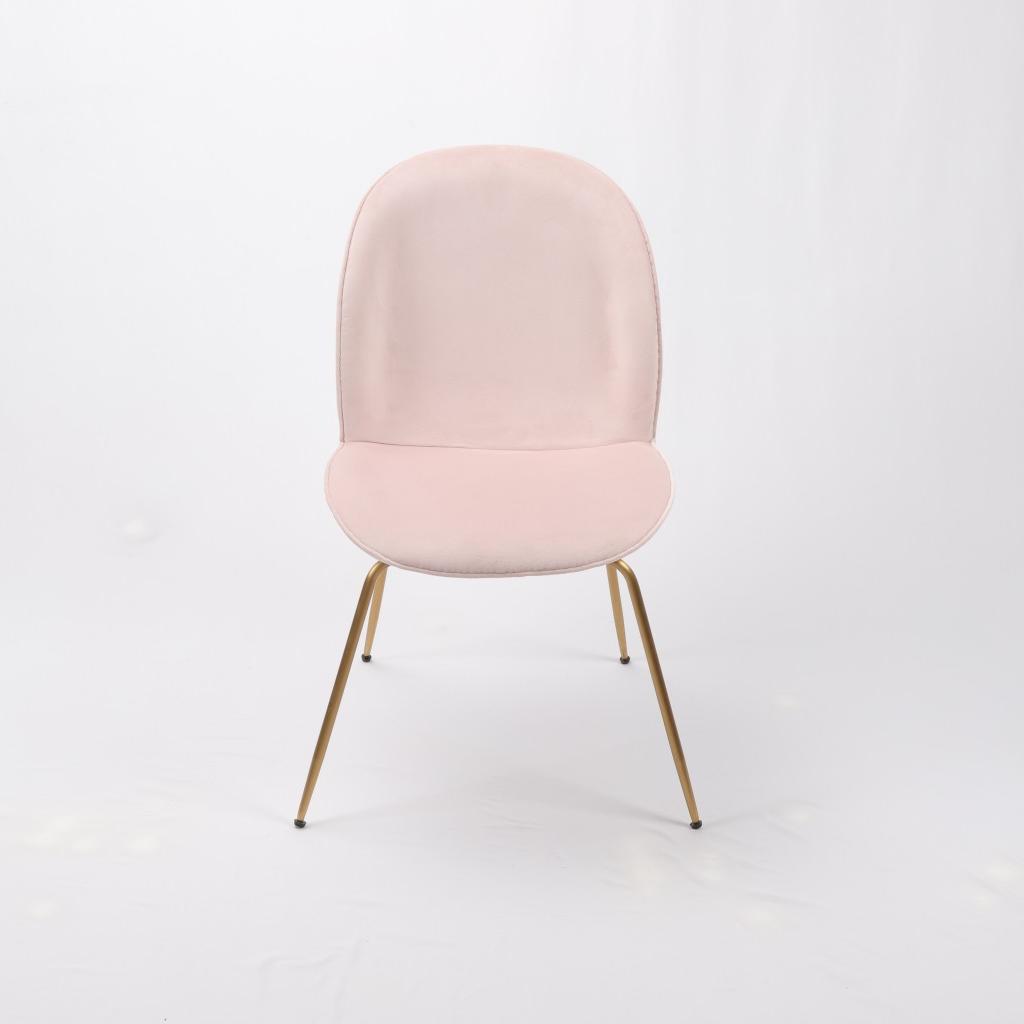 Beetle Dining Chair Barbie Pink Velvet