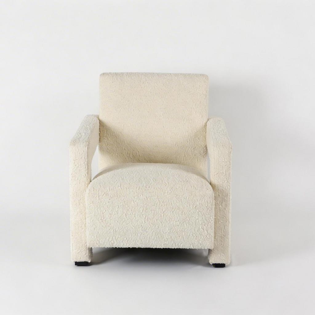 C637 Utrecht Armchair White Boucle Fabric