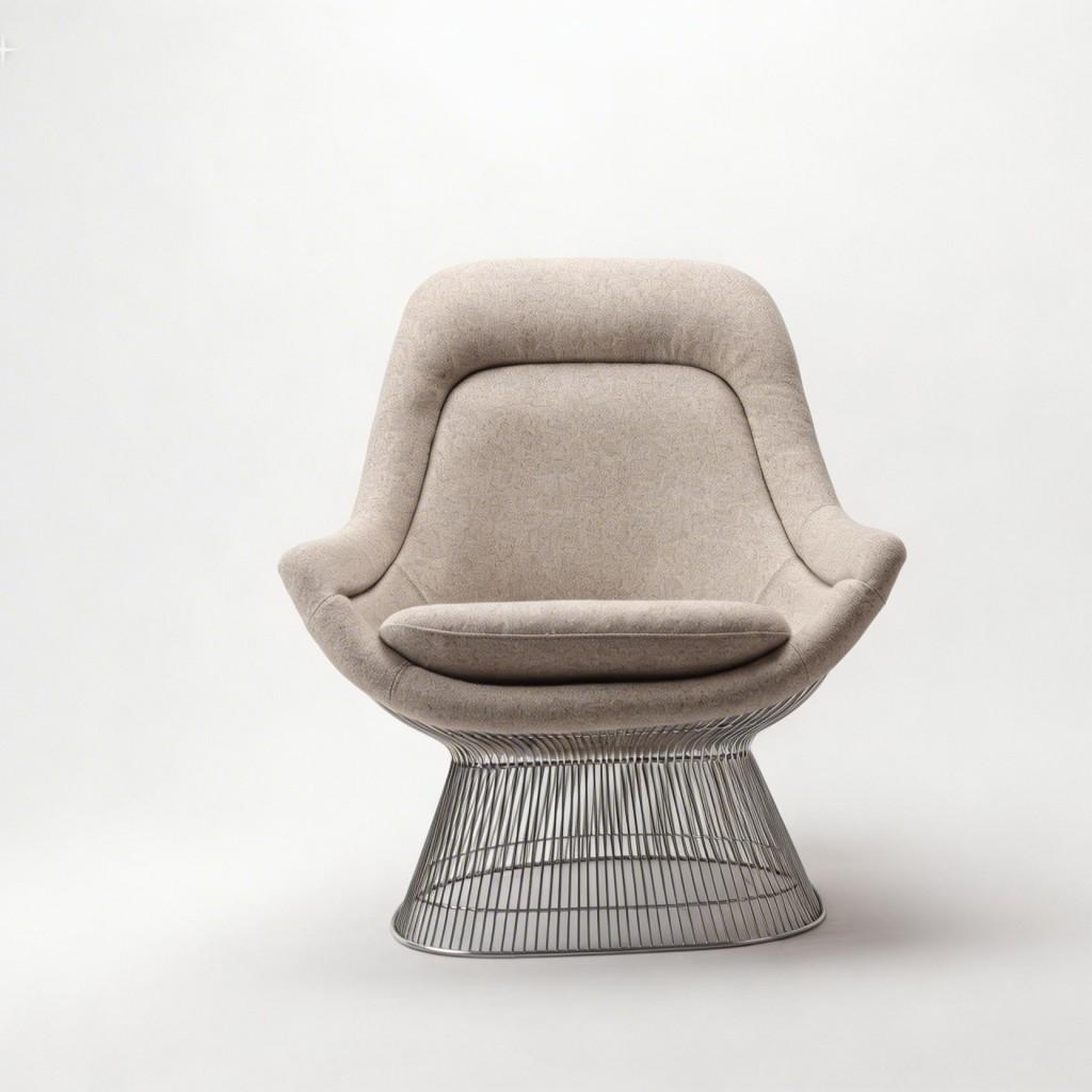 Platner Easy Chair Wheat Wool