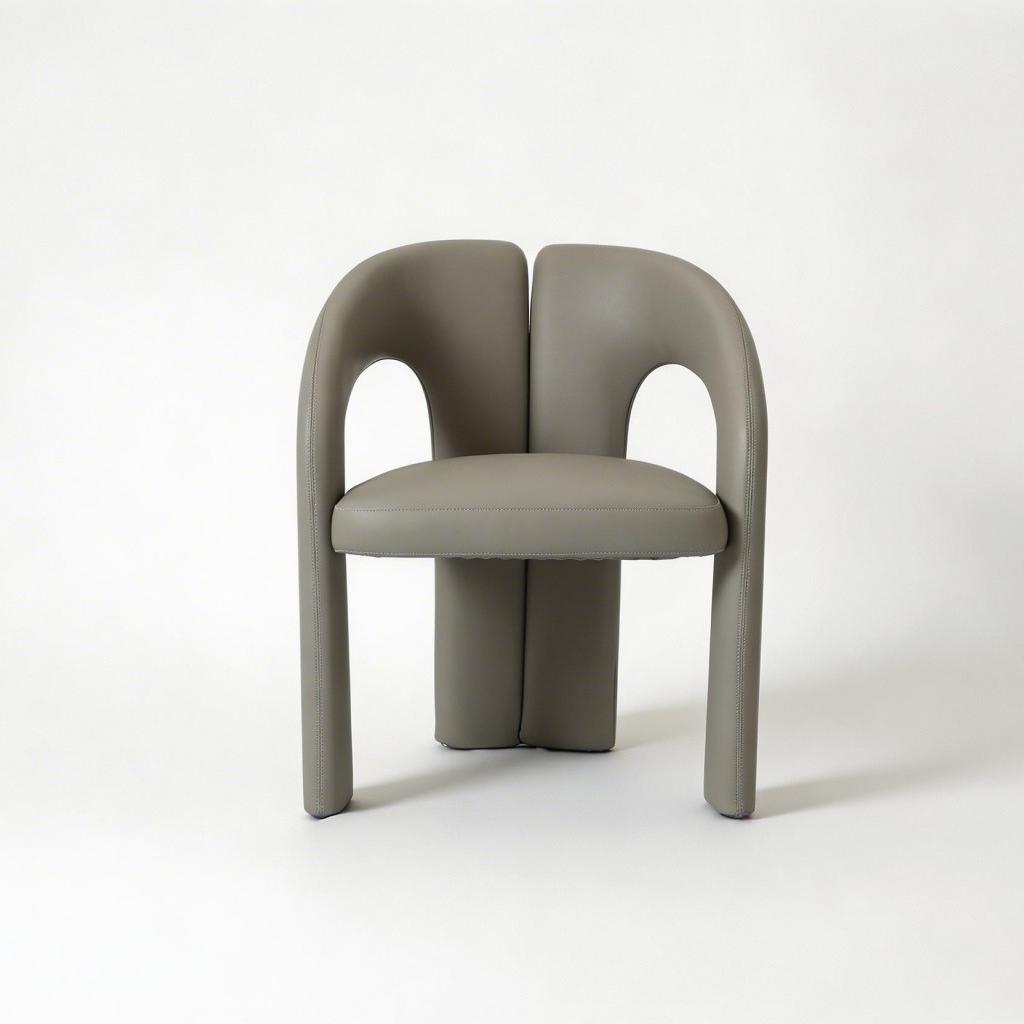 Dudet Chair Grey Vegan Leather