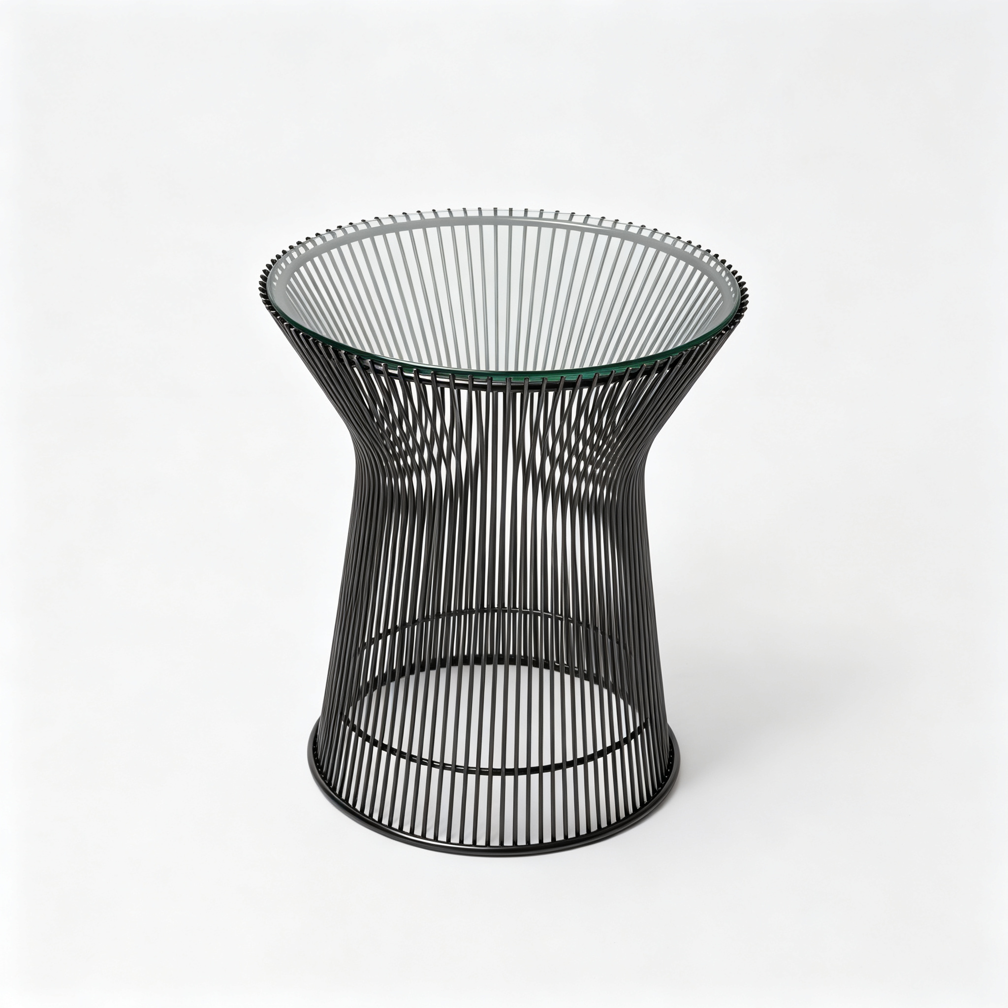Platner Side Table Stainless Steel Frame With Gun Black Colour