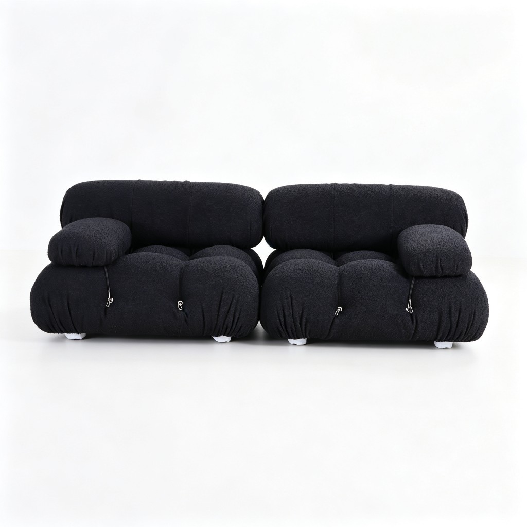 Mario Belini Sofa Combination 001 Black Boucle Fabric