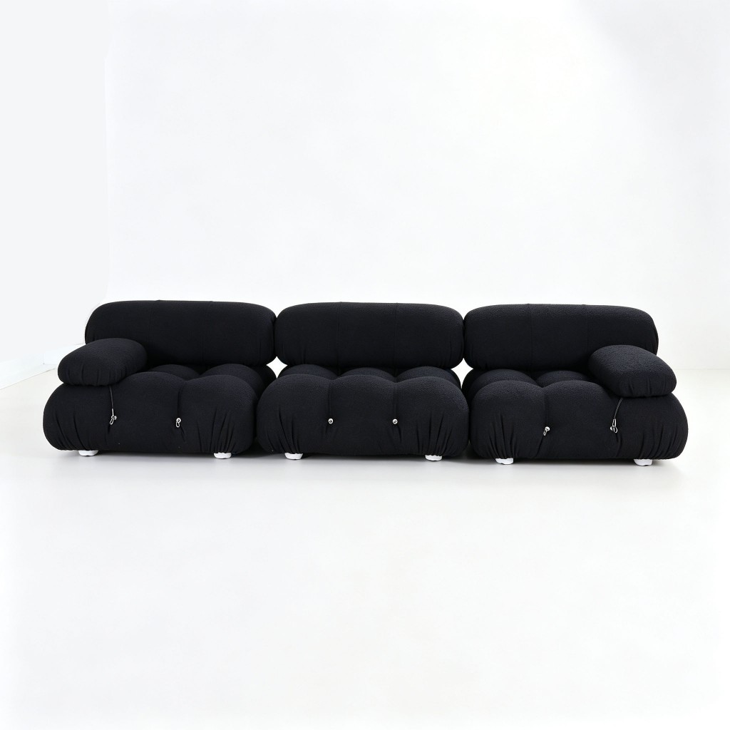 Mario Belini Sofa Combination 002 Balck Boucle Fabric