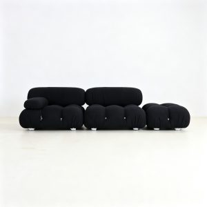 Mario Belini Sofa Combination 004 Black Boucle Fabric