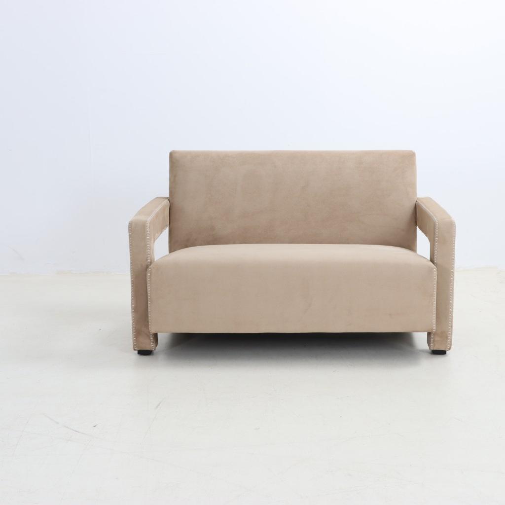 Utrecht 2 Seater Cream Classic Suede