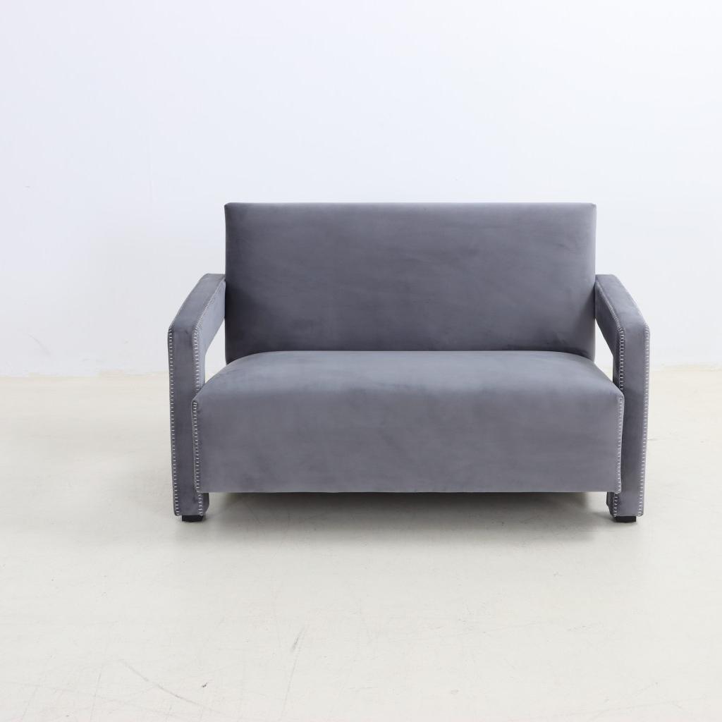 Utrecht 2 Seater Grey Velvet