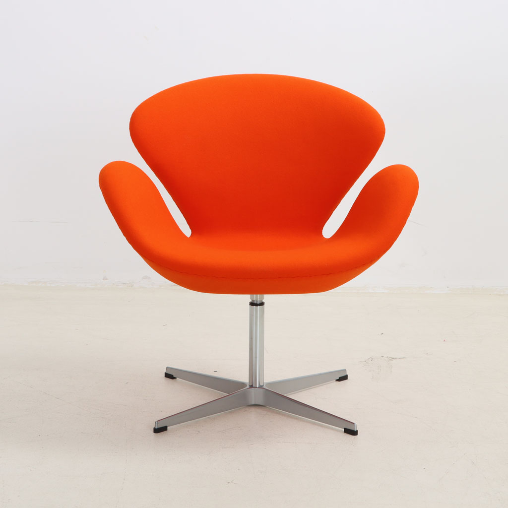 Leisure Chair Orange Wool